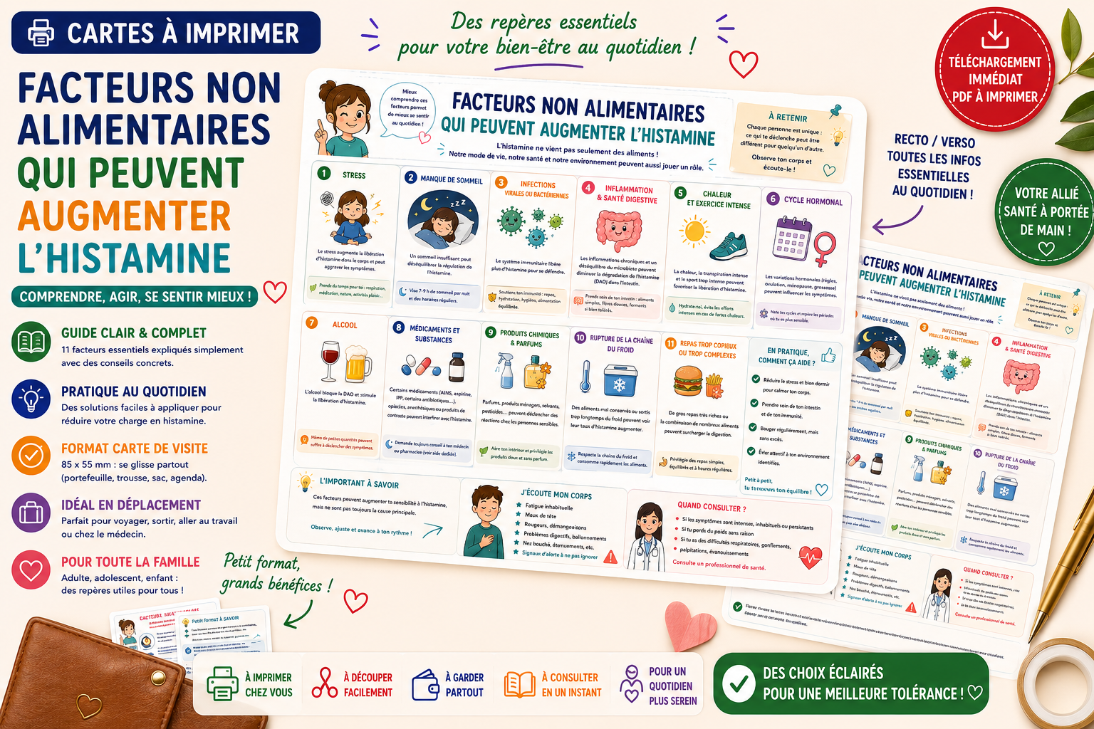 Aperçu de la fiche facteurs non alimentaires qui augmentent l’histamine